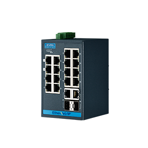 Imagine pentru Switch Ethernet cu management cu suport EtherNet/IP, 16FE+2G Combo, EKI-5626C-EI