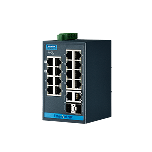 Imagine pentru Switch Ethernet cu management cu suport EtherNet/IP, 16FE+2G Combo, EKI-5626CI-EI