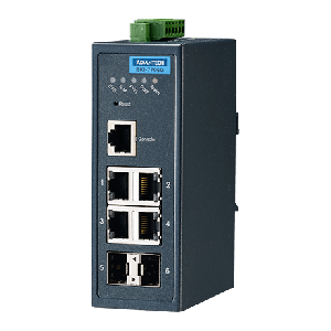 Imagine pentru Switch Ethernet cu management, 4GE+2G SFP, EKI-7706G-2F