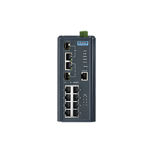 Imagine Switch Ethernet PoE cu management 8FE și 2G Combo, EKI-7710E-2CP