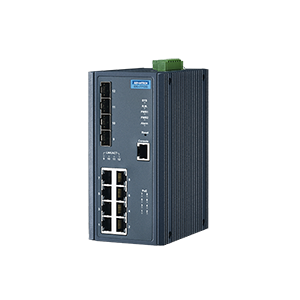 Imagine Switch Ethernet PoE cu management 8GE și 4G SFP, EKI-7712G-4FP