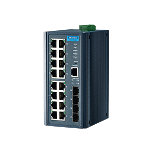 Imagine pentru Switch Ethernet cu management, 16GE+4G SFP, EKI-7720G-4FI