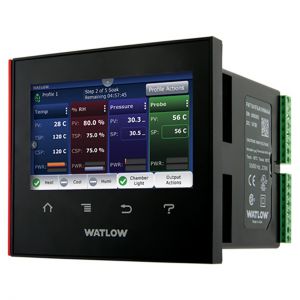 imagine pentru Regulator de temperatură și proces, până la 4 bucle de control, până la 14 alarme, 4.3" PCAP display, design modular, model F4T
